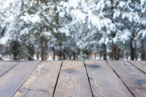 Beautiful winter scene. blurred background of snowy christmas nature backgrou Foto stock