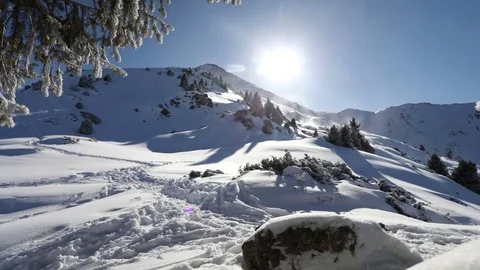 Beautiful winter time lapse Stock-Footage 83708218