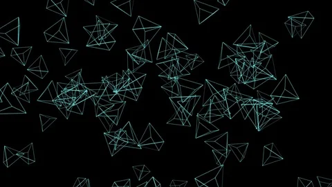 Beautiful Wire frame Motion Background Vídeo Stock 76645049