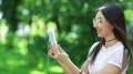 Beautiful woman communicates via tablet pc HD Footage
