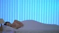 The beautiful woman phone on the bed. Evening night time 4k or 4k+ Resolution