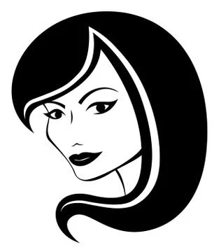 Beautiful woman's face Ilustración de archivo