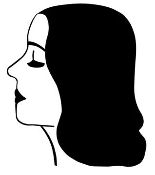 Beautiful Woman's Face Stock Illustration
