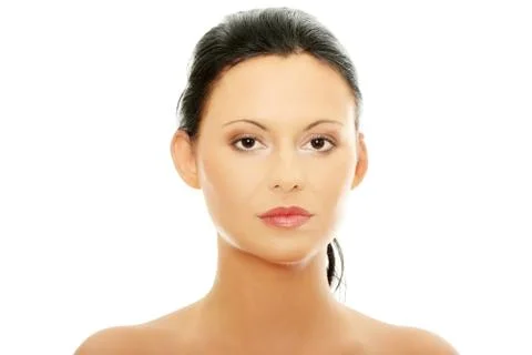 Beautiful woman's face Stock Photos