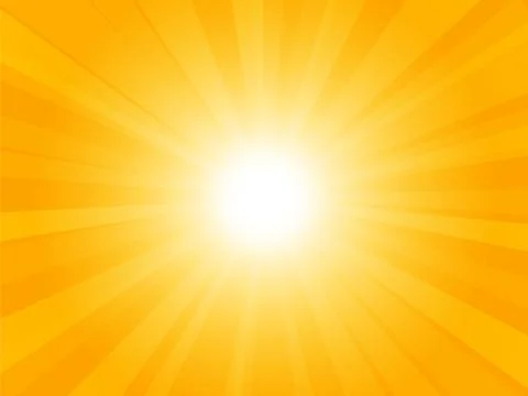 Beautiful yellow background with rays Stock Illustration