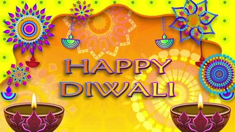 Beautiful yellow gradient background animation with traditional decoration .. Stock Footage 289010646