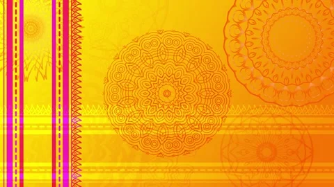 Beautiful yellow pattern animation with different design. Stock Footage 268470583