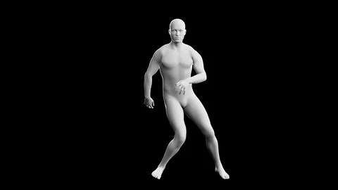 Beautiful young athletic man dancing energetically in hip hop style, isolat.. Stock Illustration