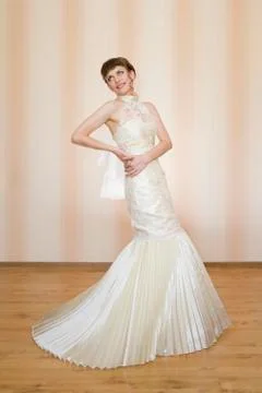 Beautiful young bride Stock Photos