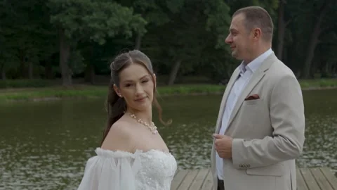 A beautiful young couple, a guy and a girl, a couple in love. Stock Footage 340566600