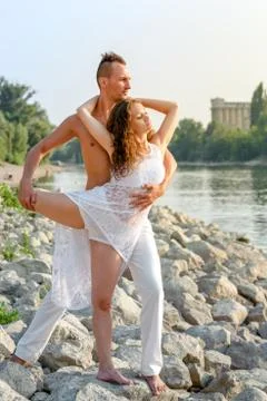 Beautiful young couple Foto stock