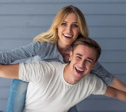 Beautiful young couple Foto stock