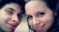 beautiful young man and woman smiling at the camera HD Footage