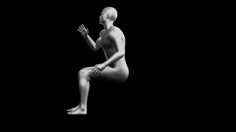 Beautiful young man posing, isolated on black background. 3d illustration (.. Stock Illustration