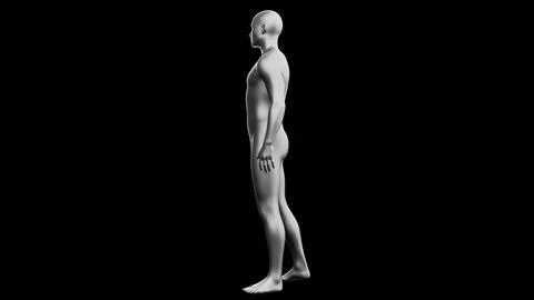 Beautiful young man posing, isolated on black background. 3d illustration (.. Stock Illustration