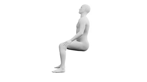 Beautiful young man posing, isolated on white background. 3d illustration (.. Stock Illustration