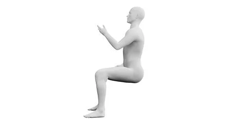 Beautiful young man posing, isolated on white background. 3d illustration (.. 스톡 일러스트
