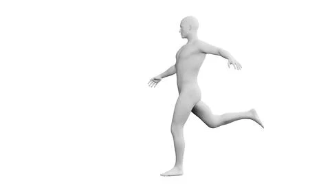 Beautiful young man posing, isolated on white background. 3d illustration (.. Stock Illustration
