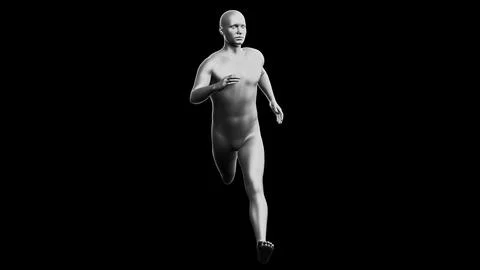 Beautiful young man posing, isolated on black background. 3d illustration (.. Stock Illustration