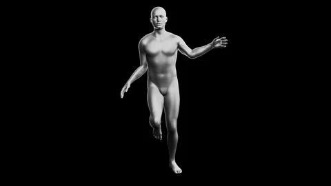 Beautiful young man posing, isolated on black background. 3d illustration (.. Stock Illustration