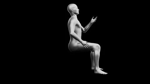 Beautiful young man posing, isolated on black background. 3d illustration (.. Stock Illustration