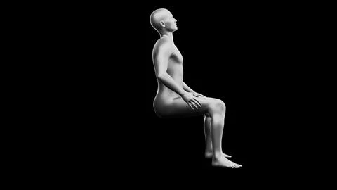 Beautiful young man posing, isolated on black background. 3d illustration (.. Stock Illustration