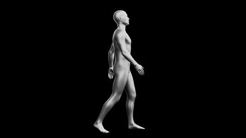 Beautiful young man posing, isolated on black background. 3d illustration (.. Stock Illustration