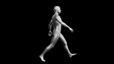 Beautiful young man posing, isolated on black background. 3d illustration (.. Stock Illustration