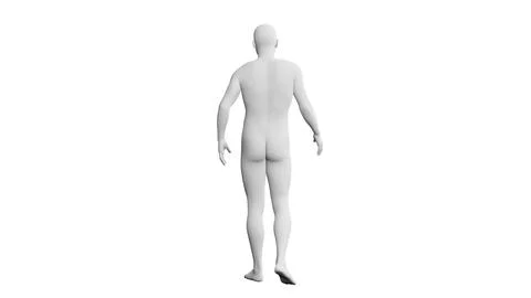 Beautiful young man posing, isolated on white background. 3d illustration (.. Stock Illustration