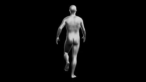 Beautiful young man posing, isolated on black background. 3d illustration (.. Stock Illustration
