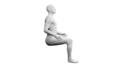 Beautiful young man posing, isolated on white background. 3d illustration (.. Stock Illustration