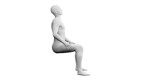 Beautiful young man posing, isolated on white background. 3d illustration (.. 스톡 일러스트