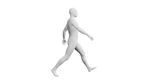Beautiful young man posing, isolated on white background. 3d illustration (.. Stock Illustration