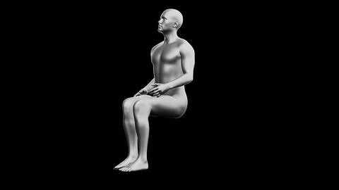 Beautiful young man posing, isolated on black background. 3d illustration (.. Stock Illustration