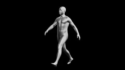 Beautiful young man posing, isolated on black background. 3d illustration (.. Stock Illustration