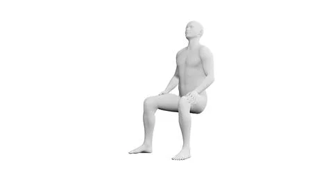 Beautiful young man posing, isolated on white background. 3d illustration (.. Stock Illustration