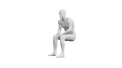 Beautiful young man posing, isolated on white background. 3d illustration (.. 스톡 일러스트