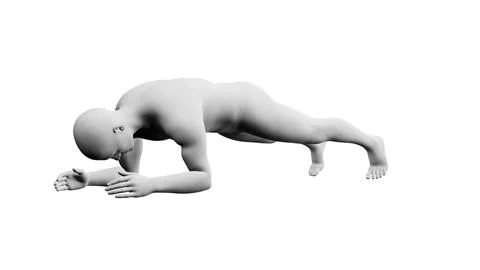 Beautiful young man posing, isolated on white background. 3d illustration (.. Stock Illustration
