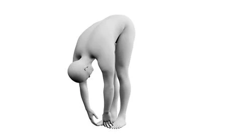 Beautiful young man posing, isolated on white background. 3d illustration (.. Stock Illustration