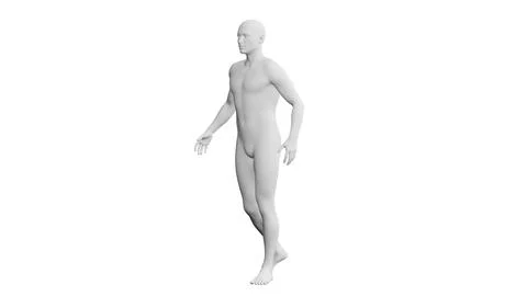 Beautiful young man posing, isolated on white background. 3d illustration (.. Stock Illustration