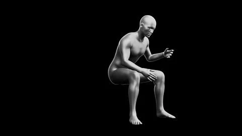Beautiful young man posing, isolated on black background. 3d illustration (.. 스톡 일러스트