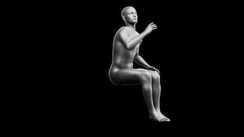 Beautiful young man posing, isolated on black background. 3d illustration (.. 스톡 일러스트