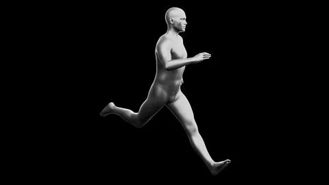Beautiful young man posing, isolated on black background. 3d illustration (.. Stock Illustration