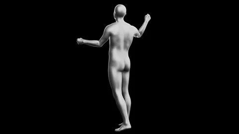 Beautiful young man posing, isolated on black background. 3d illustration (.. Stock Illustration