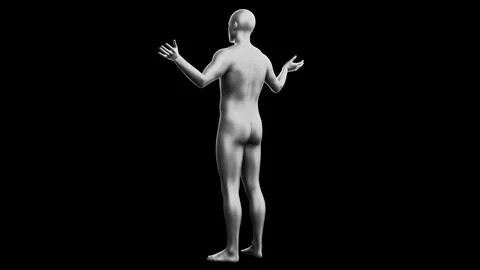 Beautiful young man posing, isolated on black background. 3d illustration (.. Stock Illustration