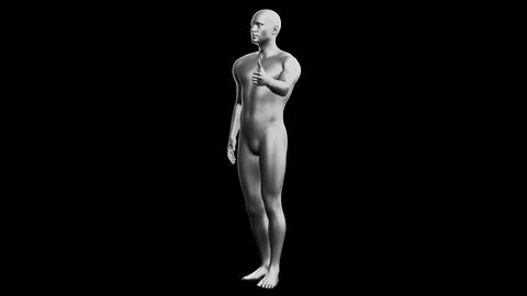 Beautiful young man posing, isolated on black background. 3d illustration (.. Stock Illustration