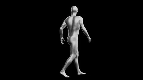 Beautiful young man posing, isolated on black background. 3d illustration (.. Stock Illustration