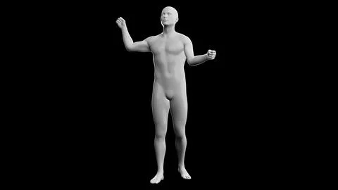 Beautiful young man posing, isolated on black background. 3d illustration (.. Stock Illustration