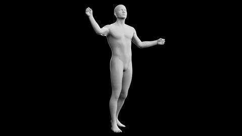 Beautiful young man posing, isolated on black background. 3d illustration (.. Stock Illustration
