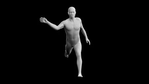Beautiful young man posing, isolated on black background. 3d illustration (.. Stock Illustration